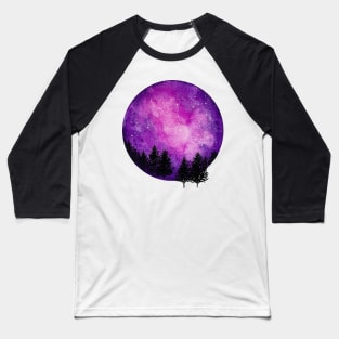 Purple Moon | Purple Constellation Baseball T-Shirt